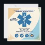 Medical Science Graduate Party Invitation Custom 2<br><div class="desc">A square graduation party invitation with the Asclepius symbol of medicine. (FP) The card is easy to customise with your wording, font, font colour and choice of six paper types. Not exactly what you're looking for? All our products can be custom designed to meet your needs at no extra charge....</div>