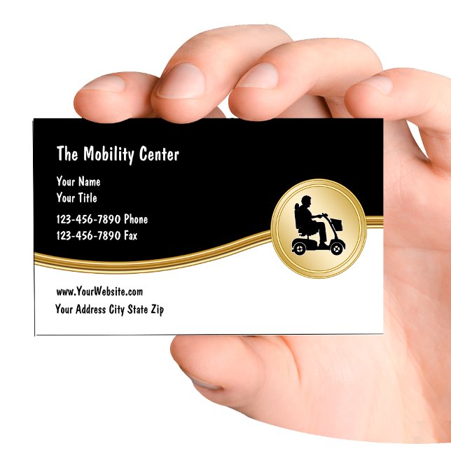 Medical Scooter Mobility Business Cards (Medical Mobility)