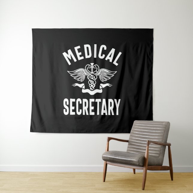 Medical Secretary Job Title Gift Tapestry (In Situ (Horizontal))