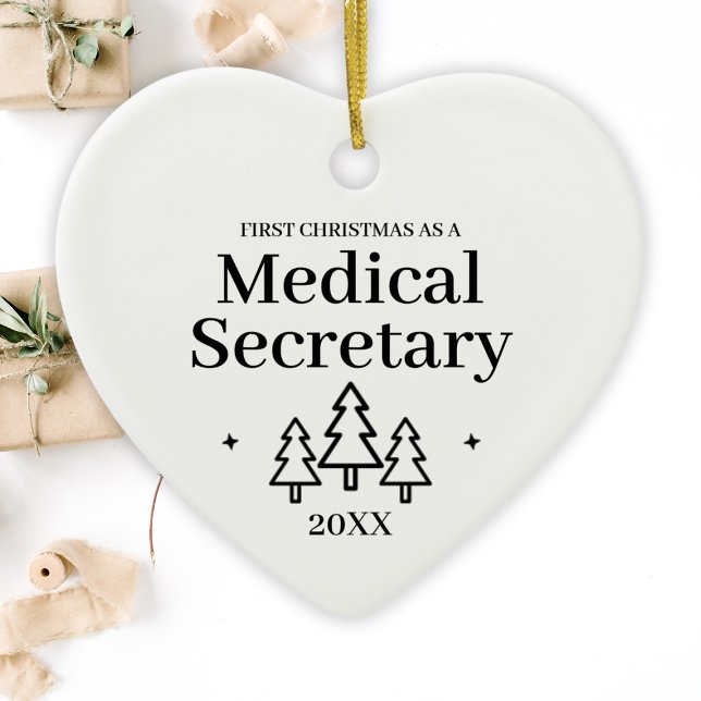 Medical Secretary New Job Christmas Ceramic Tree Decoration (Medical Secretary New Job Christmas Ceramic Ornament
)