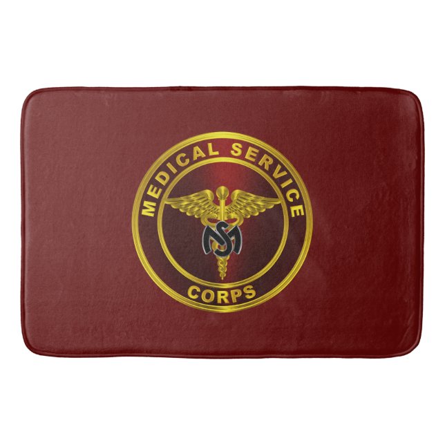 Medical Service Corps  Bath Mat (Front)