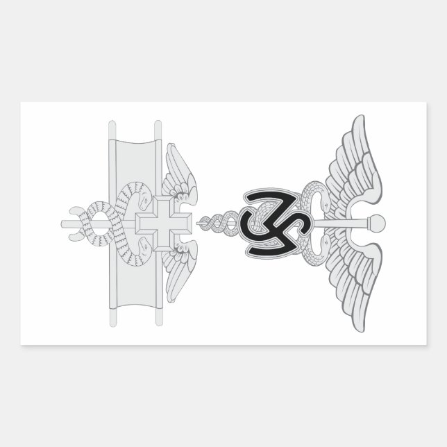 Medical Service EFMB Rectangular Sticker (Front)