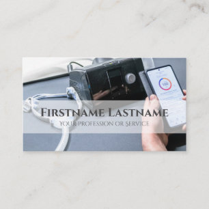 Medical sleep apnoea cpap sleep disorder expert business card
