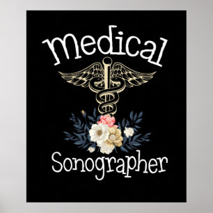 Medical Sonographer Cute Sonography Gift Poster