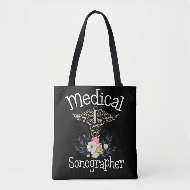 Medical Sonographer Cute Sonography Gift Tote Bag (Front)