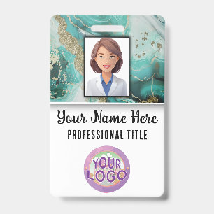 Medical Staff Name Title Logo Nurse Doctor  ID Badge
