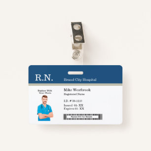 Medical Staff Photo ID Badge Templates