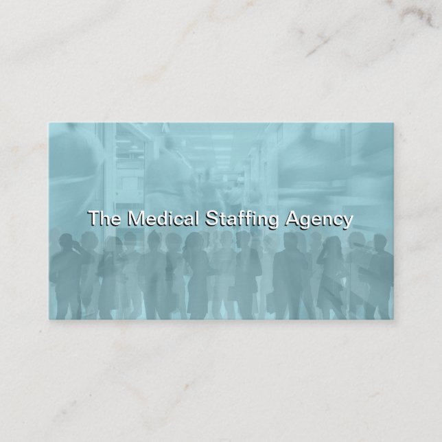 Medical Staffing Recruiting Employment Business Card (Front)