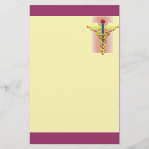 Medical Stationery with Cadduceus