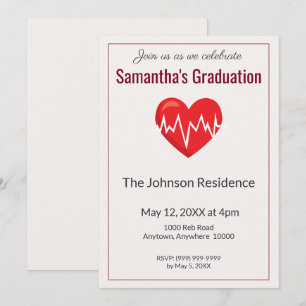 Medical Student Graduation Party  Invitation