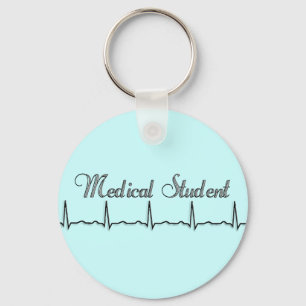 Medical Student QRS Design Gifts Key Ring