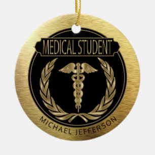 Medical Student 👨⚕️ - UpScale Black and Ceramic Tree Decoration