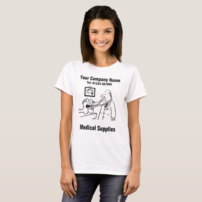 Medical Supplies Cartoon to Personalise T-Shirt (Front Full)