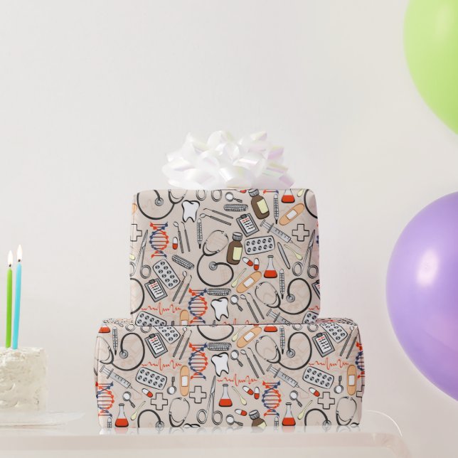 Medical Supplies Wrapping Paper (Party Gifts)