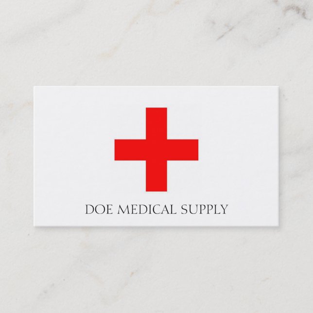 Medical Supply W/W Business Card (Front)