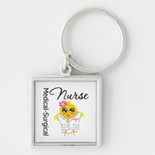 Medical-Surgical Nurse Chick v2 Key Ring