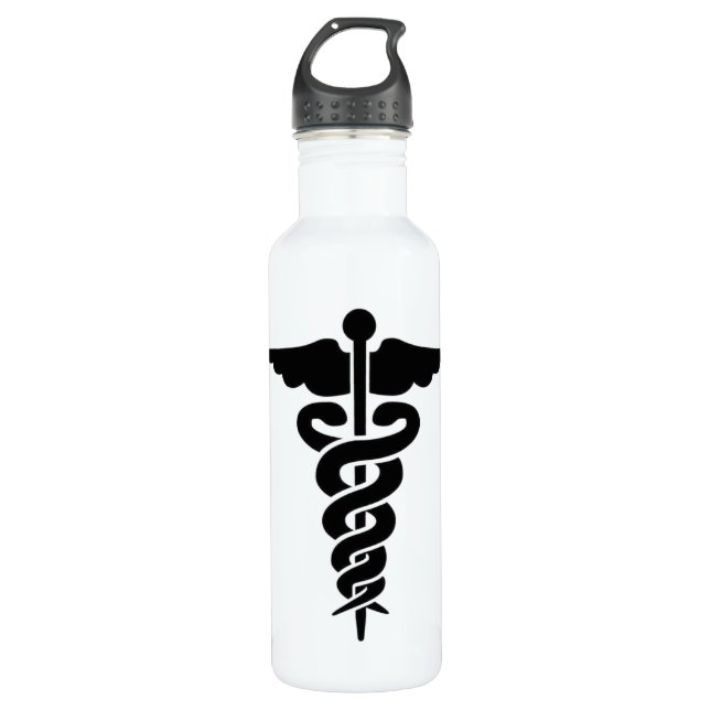 Medical Symbol 710 Ml Water Bottle (Front)