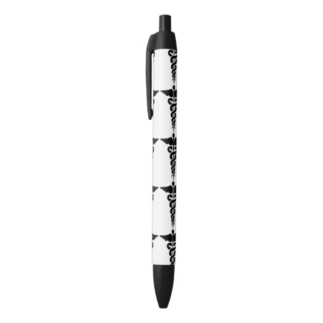 Medical Symbol Black Ink Pen (Top (Vertical))