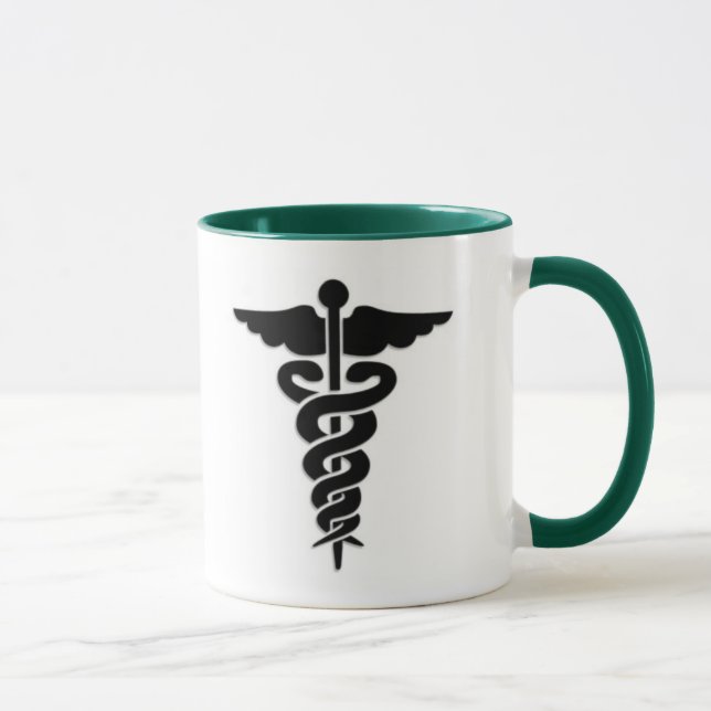 Medical Symbol Caduceus Mug (Right)