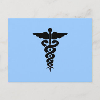 Medical Symbol Caduceus Postcard