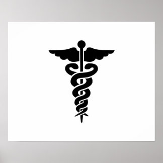 Medical Symbol Caduceus Poster