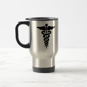 Medical Symbol Caduceus Travel Mug