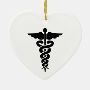 Medical Symbol Ceramic Tree Decoration