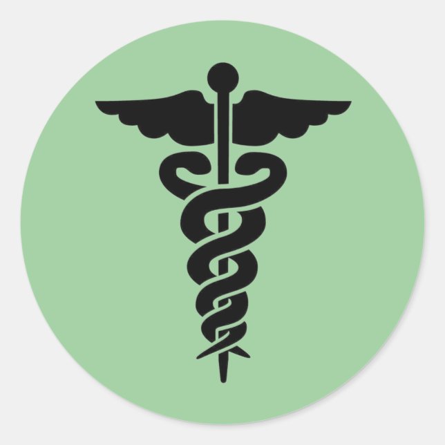 Medical Symbol Classic Round Sticker (Front)