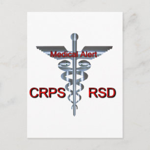 Medical Symbol - CRPS RSD Medical Alert Postcard