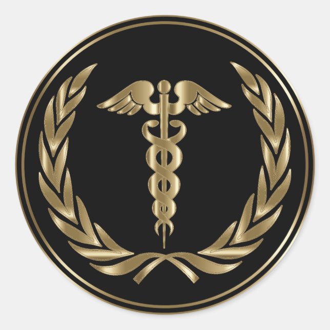 Medical Symbol Design Classic Round Sticker (Front)