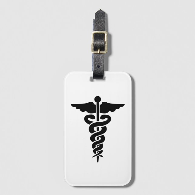 Medical Symbol  Luggage Tag (Front Vertical)