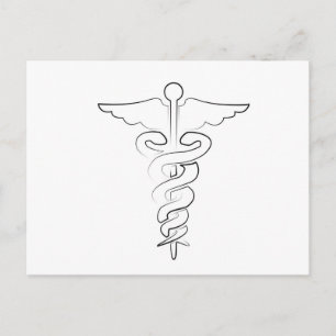 Medical Symbol Postcard