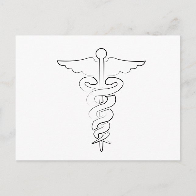 Medical Symbol Postcard (Front)