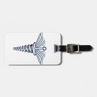 Medical Symbol Silver Luggage Tag