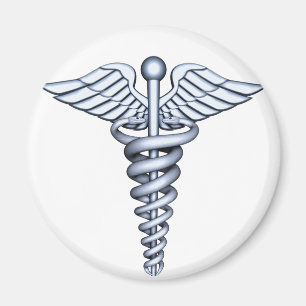 Medical Symbol Silver Magnet
