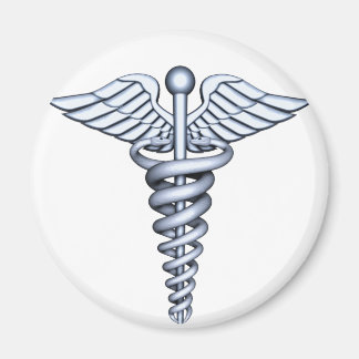 Medical Symbol Silver Magnet