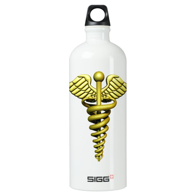 Medical Symbol Water Bottle (Front)