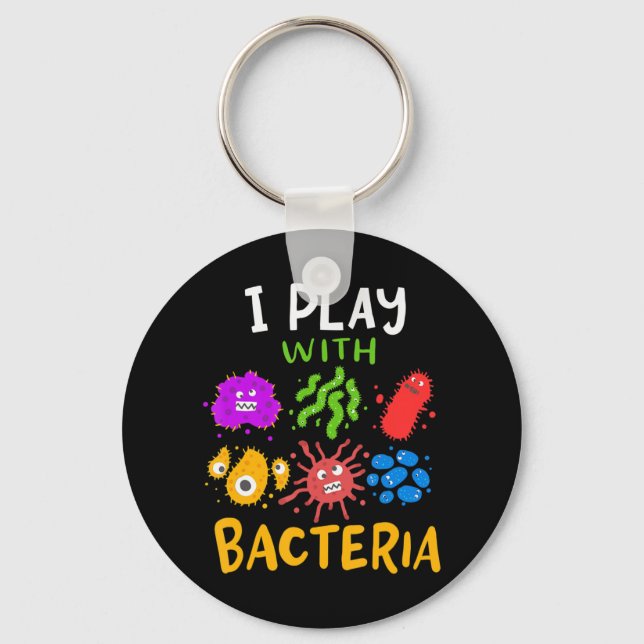 medical-technologist doctor microbiology gifts fun key ring (Front)