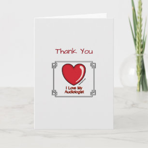 Medical Thank You Audiologist Card