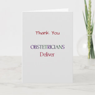 Medical Thank You Obstetrician