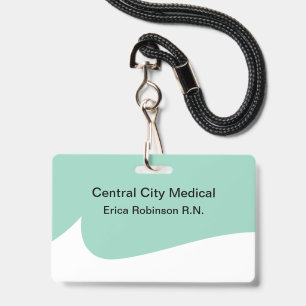 Medical Theme Budget Modern Staff Name Badges ID Badge