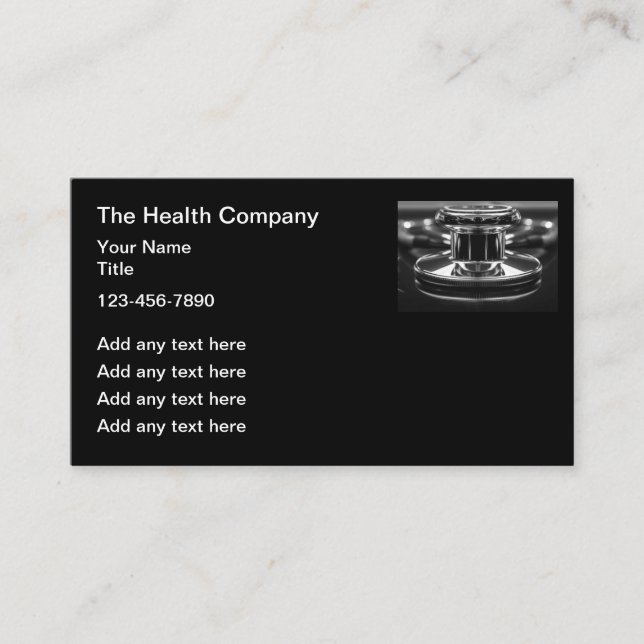 Medical Theme Business Cards Design (Front)