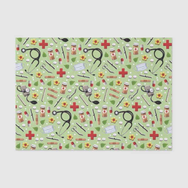 Medical Themed Gift Tissue Paper (Front)