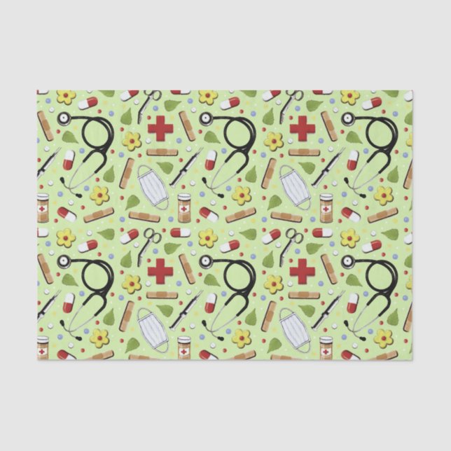 Medical Themed Tissue Paper (Front)