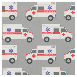 Medical tissue of doctors ambulance. Hospital car Fabric