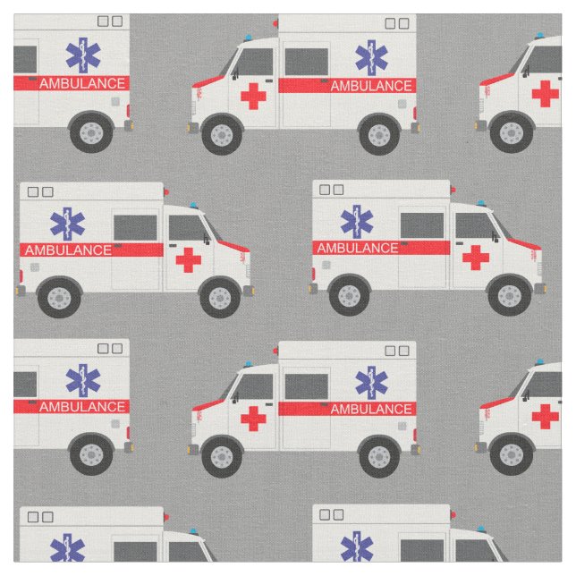 Medical tissue of doctors ambulance. Hospital car Fabric (Close Up)