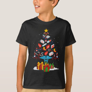 Medical Tools Nurse Christmas Tree RN LPN Scrub Nu T-Shirt