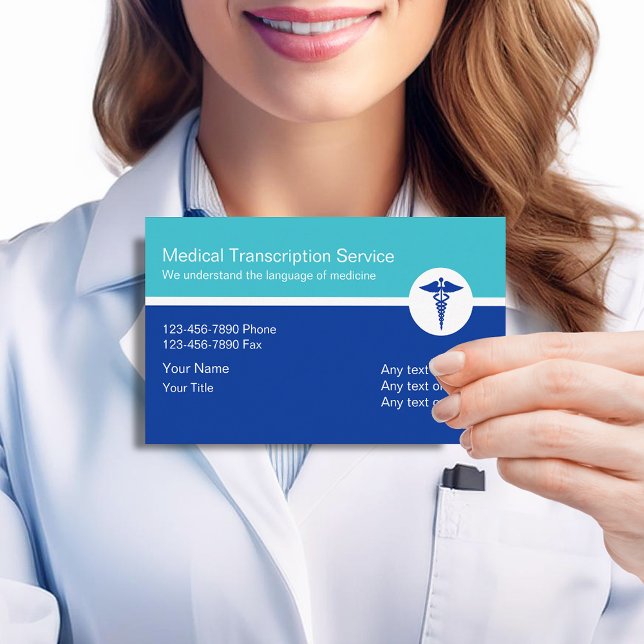 Medical Transcription Business Cards (Creator Uploaded)