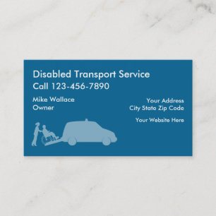 Medical Transport Business Cards
