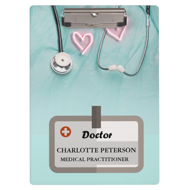 Medical Uniform Stethoscope Doctor  Clipboard (Front)